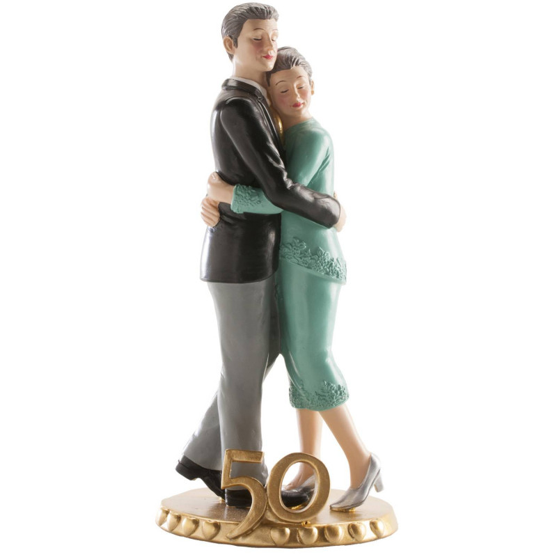 PASTEL FIGURE 50 ANNIVERSARY HUGGING