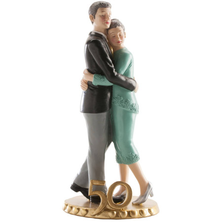 PASTEL FIGURE 50 ANNIVERSARY HUGGING