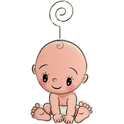 CLIP PER FOTO BABY IN LEGNO