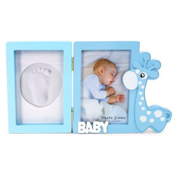 CORNICE IN LEGNO IMPRONTE DELLA GIRAFFA BLU