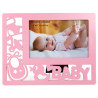 BABY PINK OPENWORK PHOTO FRAME