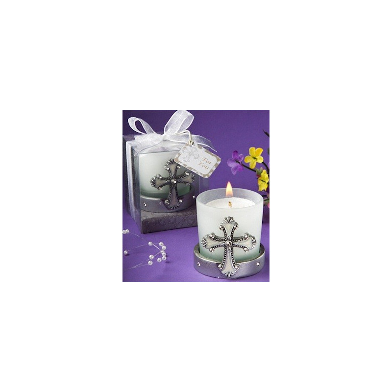 COMMUNION CROSS CANDLE