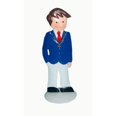 METALLIC FIGURE COMMUNION BOY