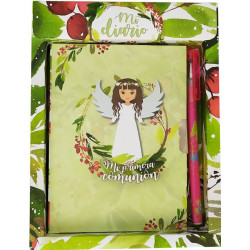 DIARY AND PEN SET MY FIRST COMMUNION GIRL