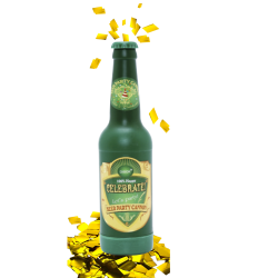 CÀNON CONFETIS DAURAT EN FORMA AMPOLLA CERVESA