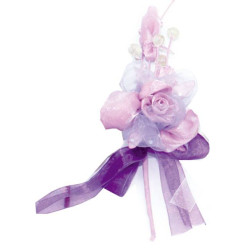 GRANDE FLEUR EN TISSU LILAS