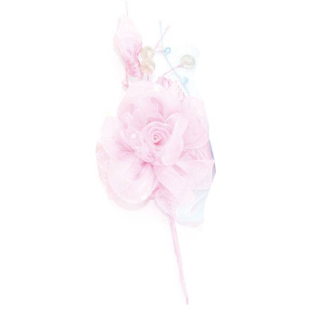 LARGE PINK FABRIC FLOWER