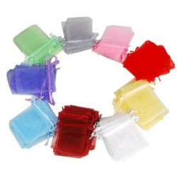 BOLSA DE ORGANZA 75 X 10 ROJO