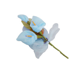 BLAUER LILIEN-STOFFSTRAUß