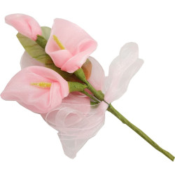 RAMET DE TELA LLIRI ROSA