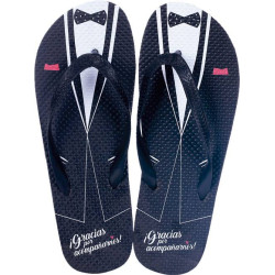 CHANCLAS NOVIO GRACIAS POR ACOMPANARNOS Talla 42