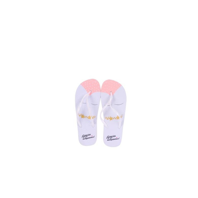 GIRLFRIEND FLIP FLOPS THANK YOU FOR JOINING US Size 38