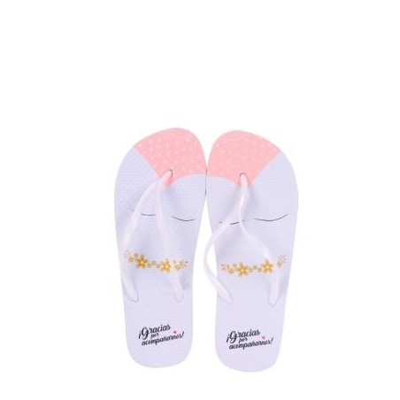 GIRLFRIEND FLIP FLOPS THANK YOU FOR JOINING US Size 38