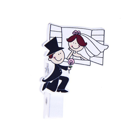 PACK 6 WOODEN WEDDING PLIERS