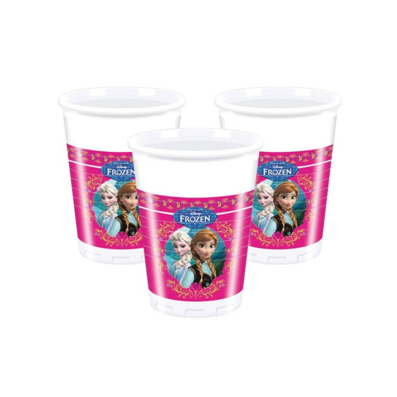 PACK DE 9 GOTS DE PLÀSTIC FROZEN