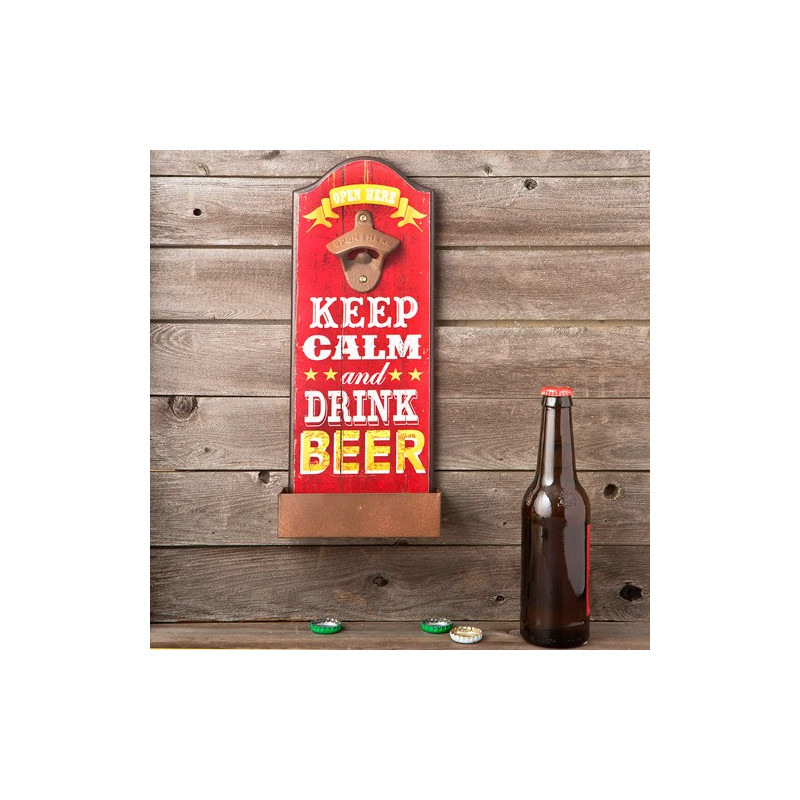 ABRIDOR DE BOTELLAS DE PARED KEEP CALM