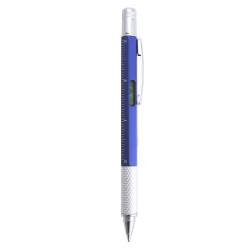 BOLIGRAFO 4 ACCESORIOS AZUL