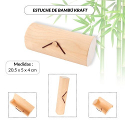 RECTANGULAR KRAFT BAMBOO CASE
