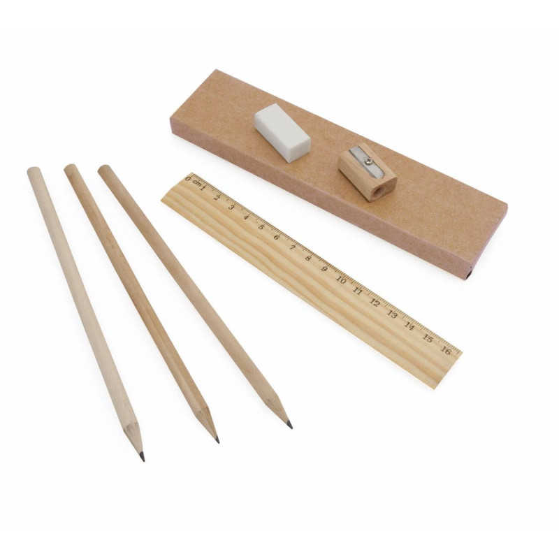 6-PIECE SET RECYCLED CARDBOARD