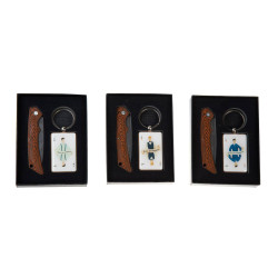 POCKET KNIFE KEYRING SET IN GIFT CASE CARTAMEN