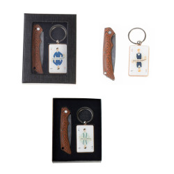 POCKET KNIFE KEYRING SET IN GIFT CASE CARTAMEN