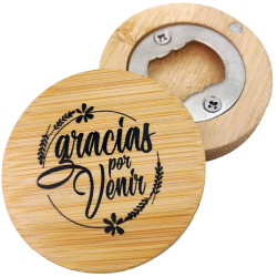 ABREBOTELLAS IMANTADO BAMBU NATURAL FRASE