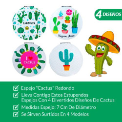 ESPEJO CACTUS REDONDO