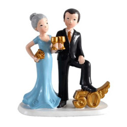 GÂTEAU DE FIGURE 50 COUPES D'ANNIVERSAIRE