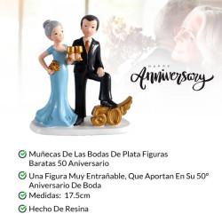FIGURA PASTEL 50 ANIVERSARIO COPAS