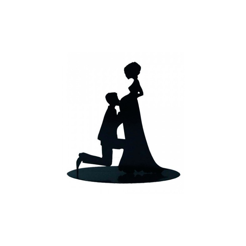 FIGURE PASTEL MÉTALLIQUE ENCEINTE