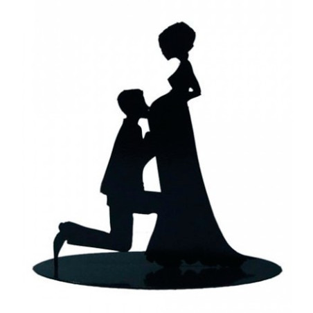 FIGURE PASTEL MÉTALLIQUE ENCEINTE