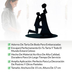 FIGURE PASTEL MÉTALLIQUE ENCEINTE