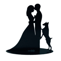 HUND METALLISCHE PASTELLFIGUR