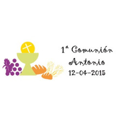 LOT 68 ETIQUETES PER A DETALL COMUNIÓ ADHESIVA
