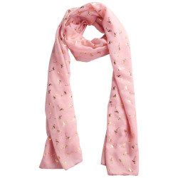 PINEAPPLE AND FLAMINGO SCARF WITH KRAFT PRESENTATION