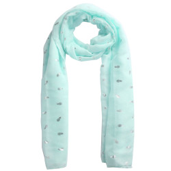 PINEAPPLE AND FLAMINGO SCARF WITH KRAFT PRESENTATION