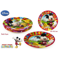 PACK 8 PLATS MICKEY