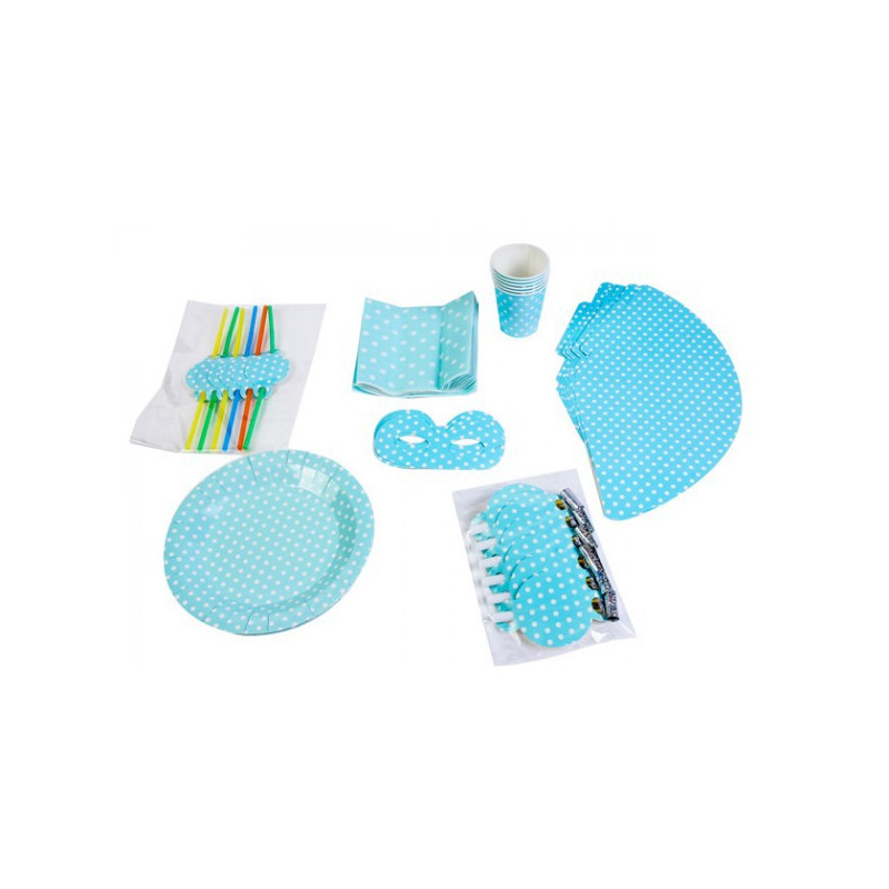 BLUE BABY SHOWER PARTY SET 7 DIFFERENT ARTICLES