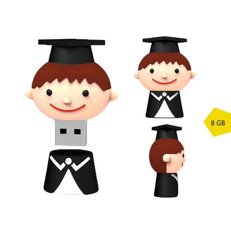 USB MEMORY GRADUATION BOY CAP 8GB