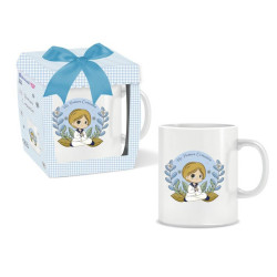 TAZA NINO PRIMERA COMUNION EN CAJA REGALO